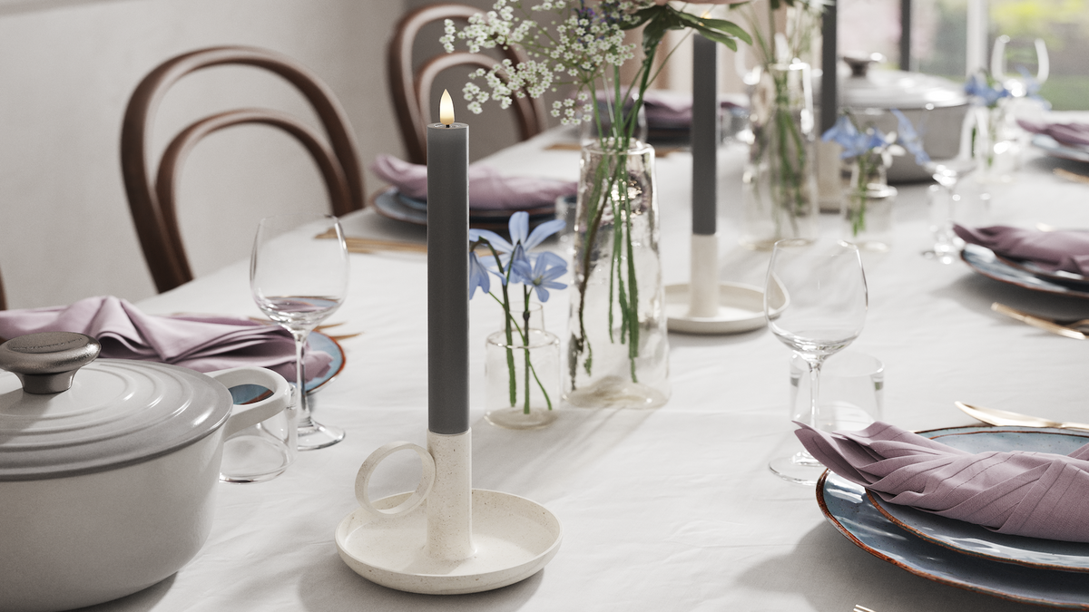 LED de vida real Vela fina Com design wetlook ™