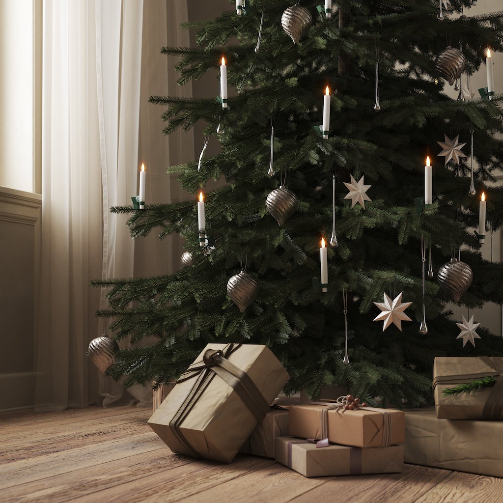 Deluxe Homeart Ar vasku pārklātas eglīšu sveces 6 gab. Christmas 2