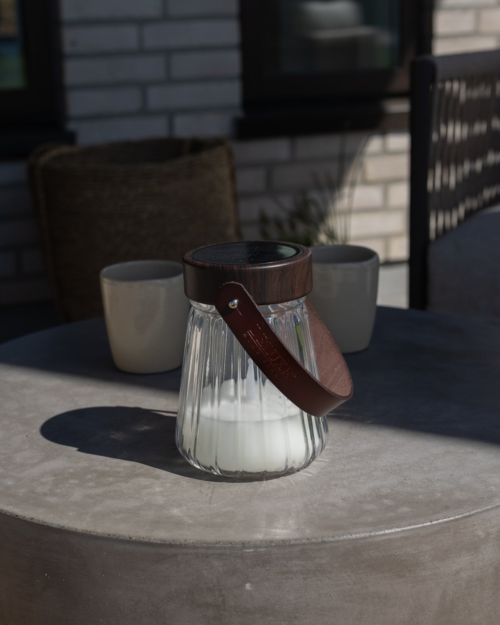 Deluxe Homeart LED skleněná lucerna 17cm LED lucerny 5