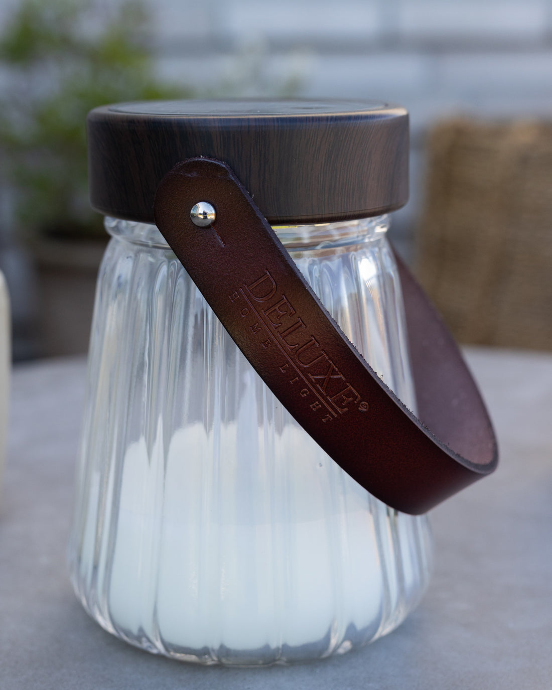 Deluxe Homeart Γυάλινο φανάρι LED 13cm Φανάρια LED 3