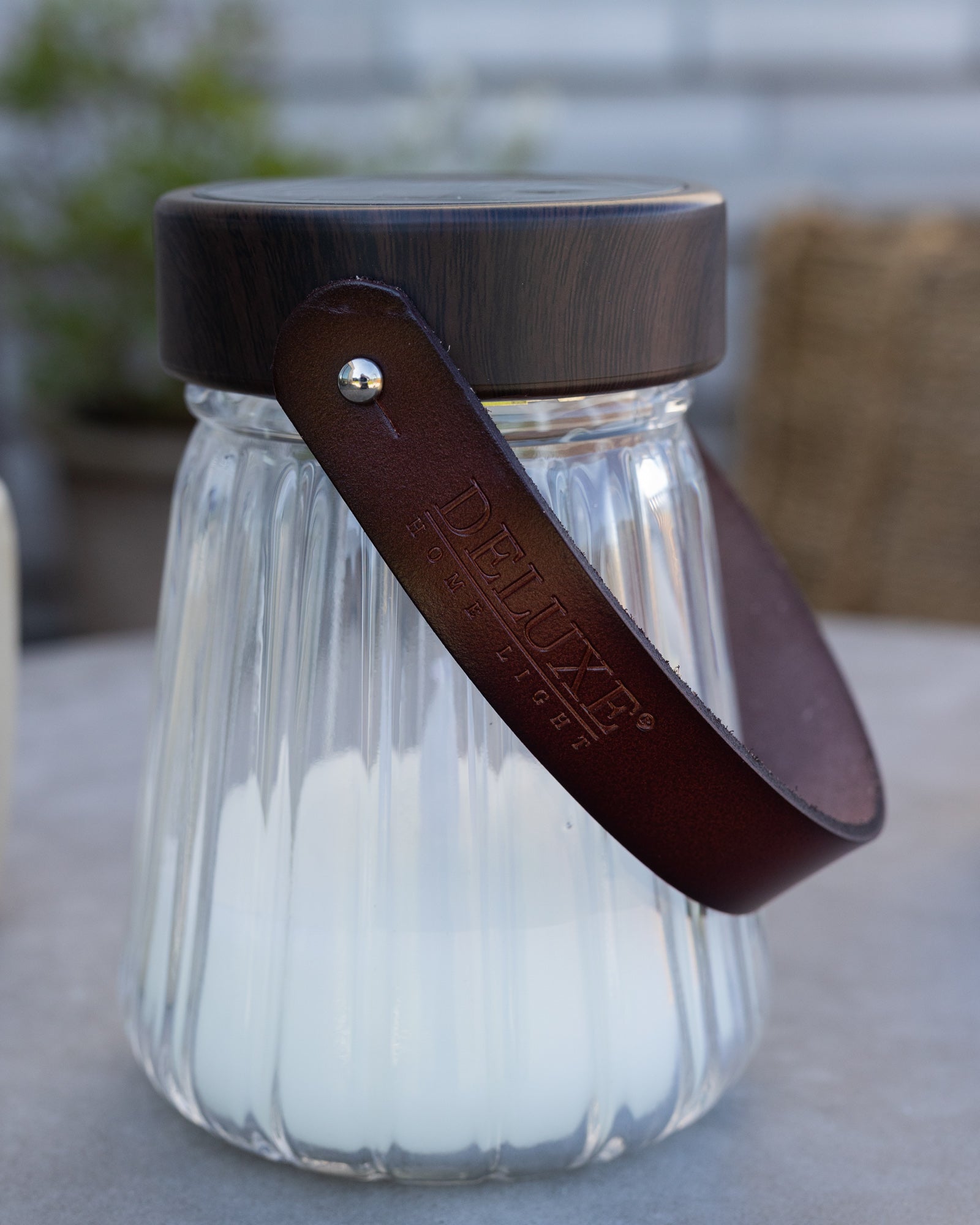 Deluxe Homeart LED-klaasist latern 13cm LED-laternad 3