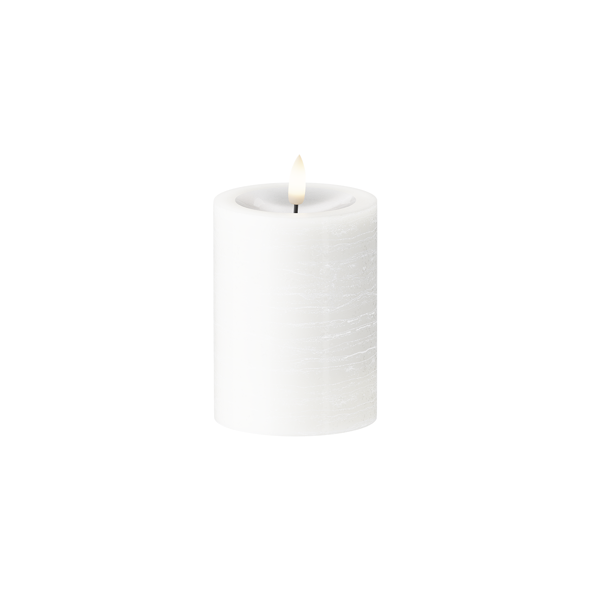 LEDs Vela pilar Ø 7,5 x 10 cm Branco
