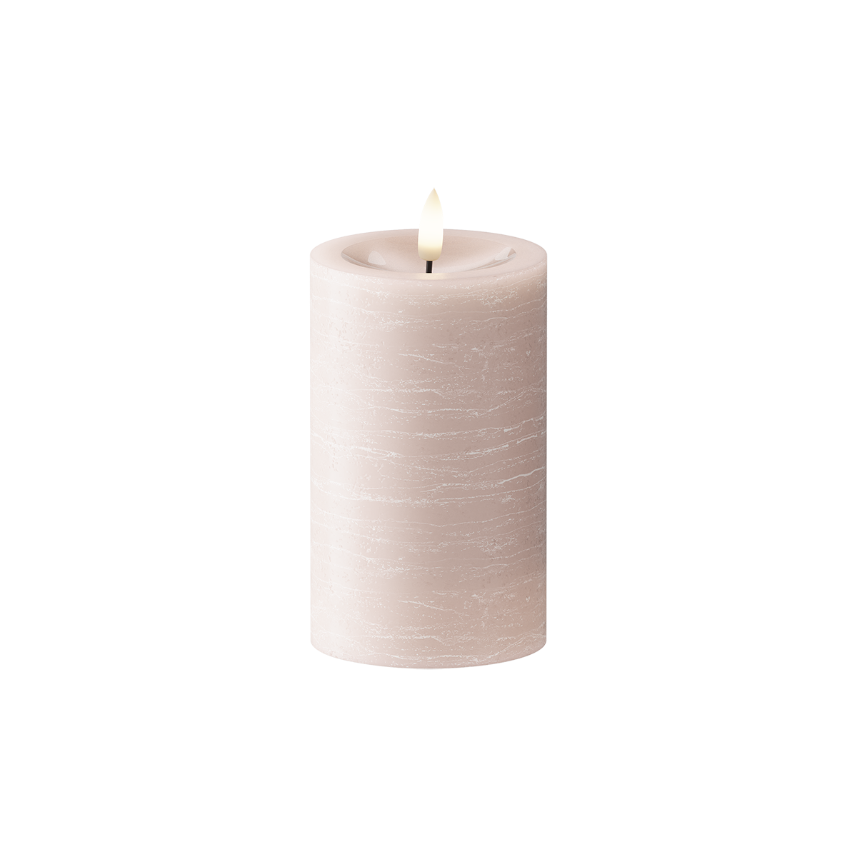 LED Blokklys Ø 7,5 x 12,5 cm Rosa