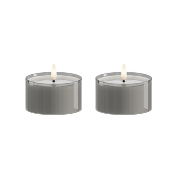 LED-teeküünal klaasis 2 tk, Ø 7,5 x 4,3 cm Hall