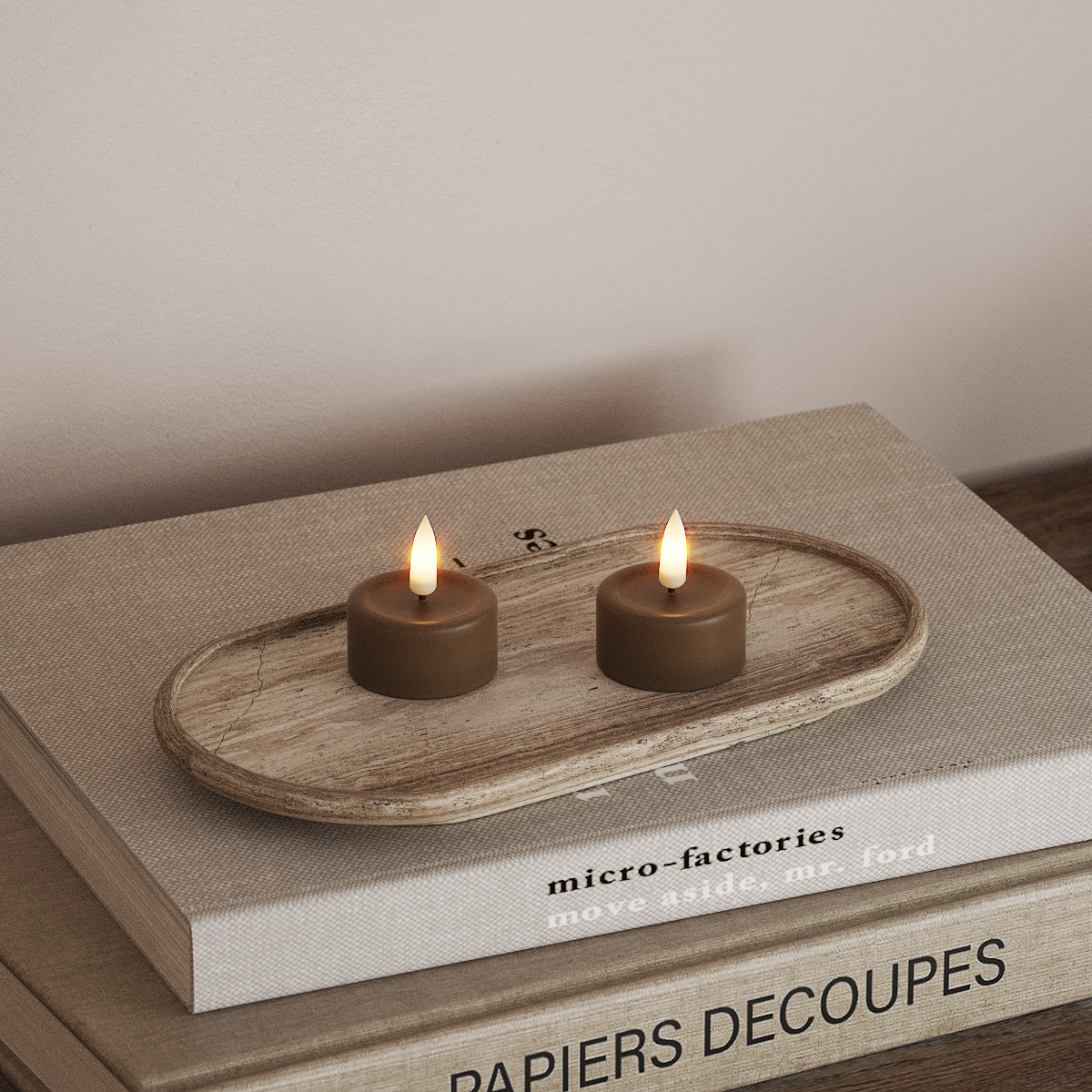 Deluxe Homeart LED tējas svece 2 gab. Karameles LED tējas spuldze 3