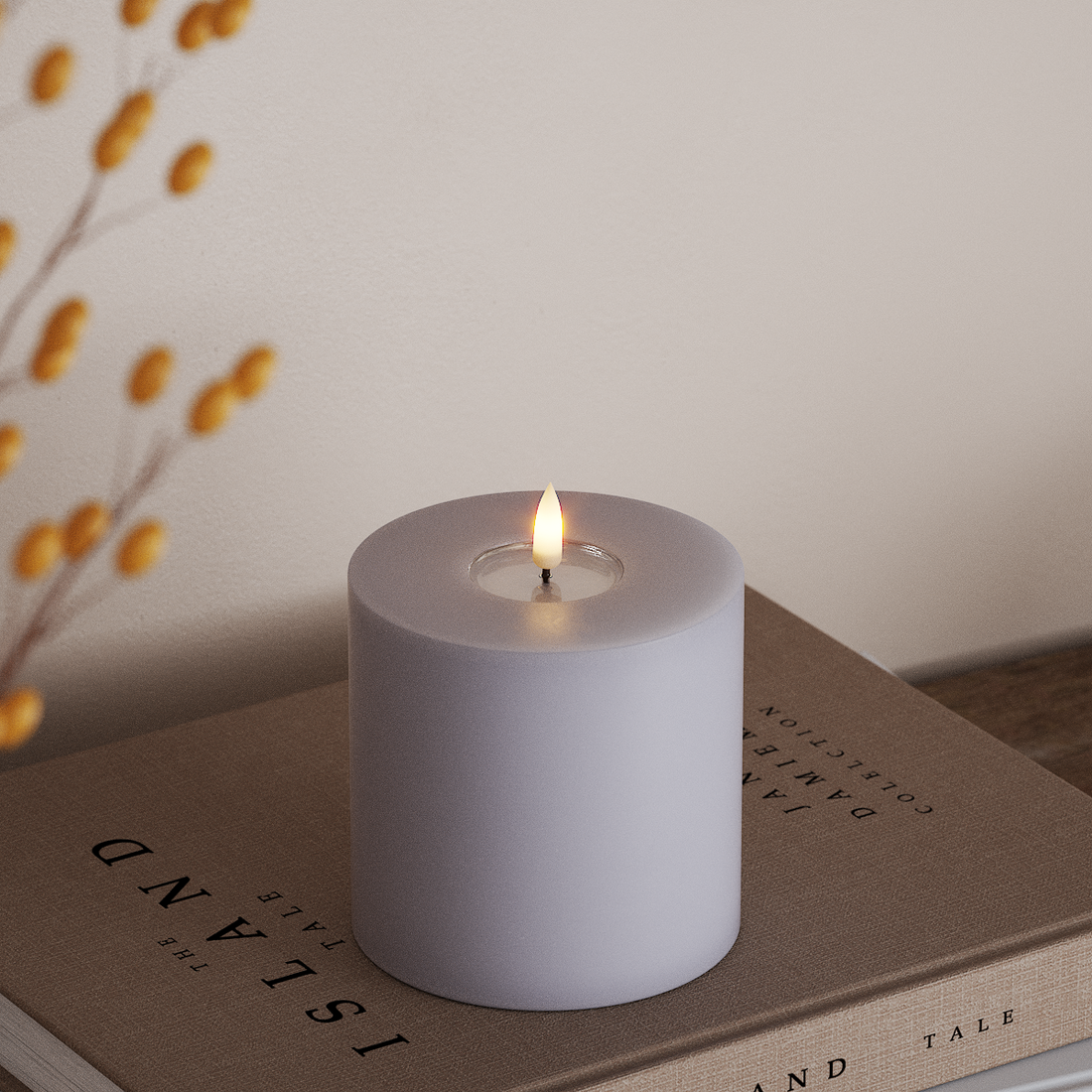 Deluxe Homeart LED plokkvalgusti Ø 10 x 10 cm Tolmune sinine LED-ploki tuli 4