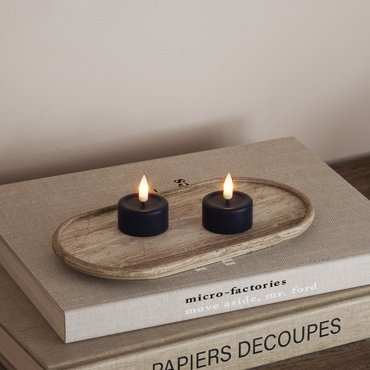 Deluxe Homeart LED Värmeljus 2 stycken Kungsblå LED Värmeljus 3