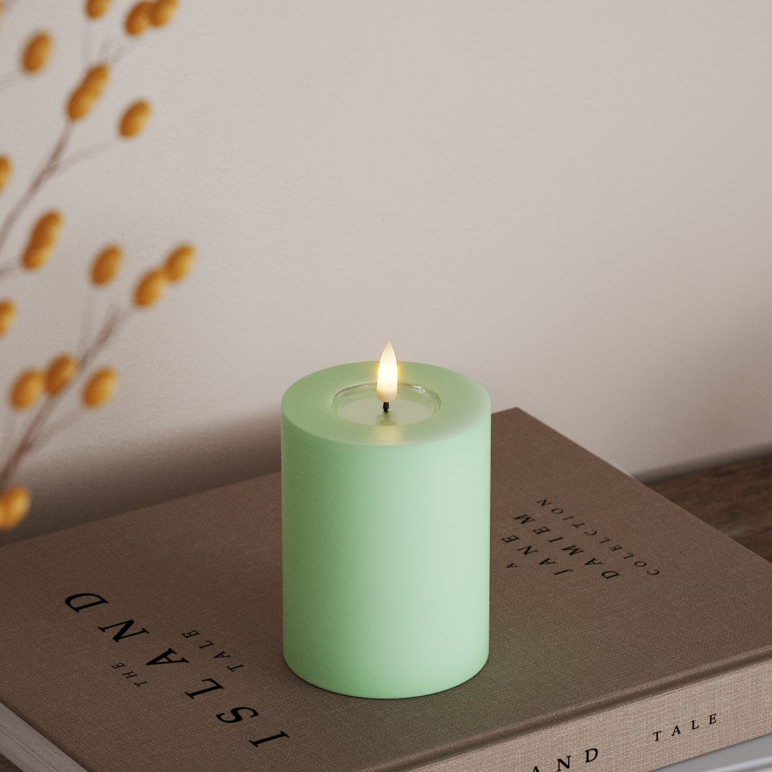 Deluxe Homeart LED bloku gaisma Ø 7,5 x 10 cm Mētra LED bloka gaisma 4