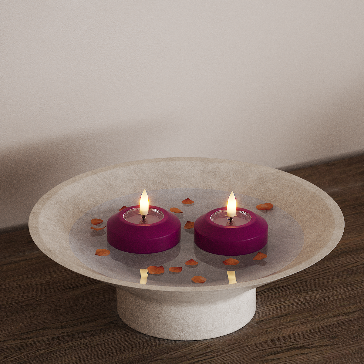 Deluxe Homeart LED Plovoucí světlo Ø 6,1 cm 2 ks Fialová LED plovoucí světlo 3