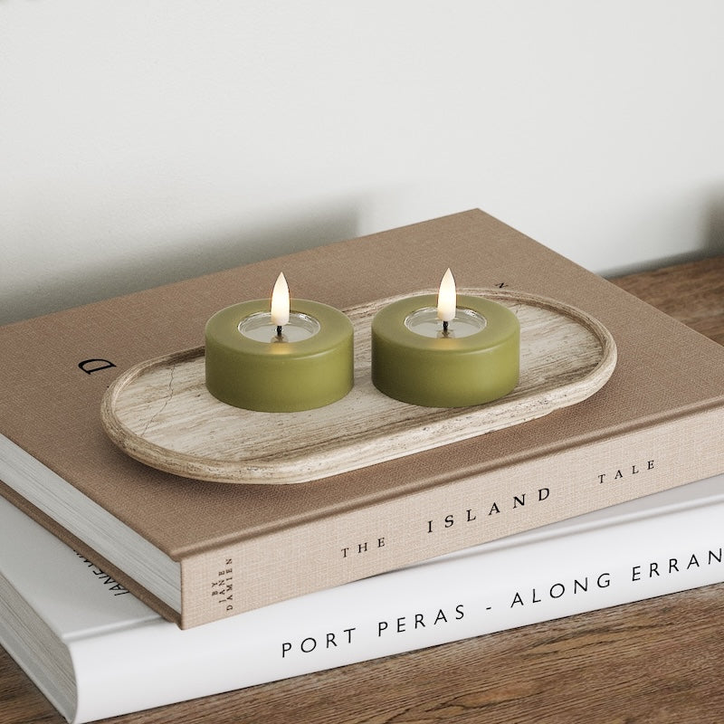 Deluxe Homeart LED Jumbo teeküünlad 2 tk. (Suur) Helekollane