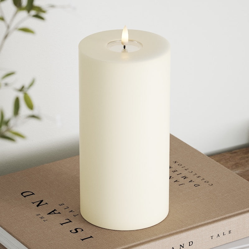 Deluxe Homeart LEDs Vela pilar Ø 10 x 20 cm Creme