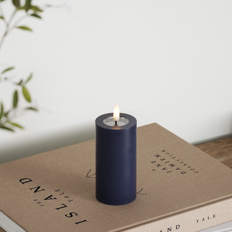 Deluxe Homeart LED bloku gaisma Ø 5 x 10 cm Karaliski zils