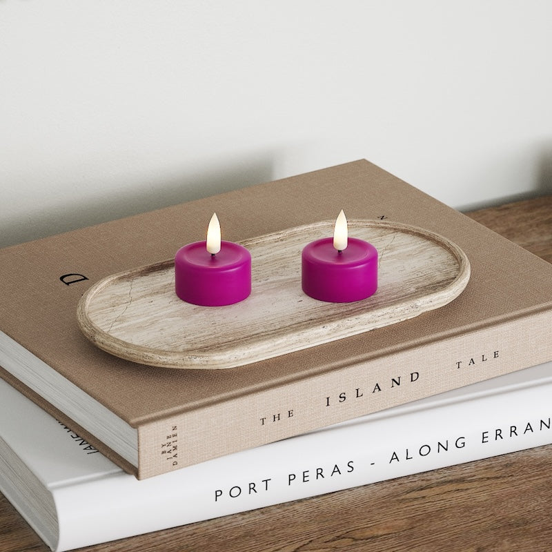 Deluxe Homeart LED tējas svece 2 gab. Violeta