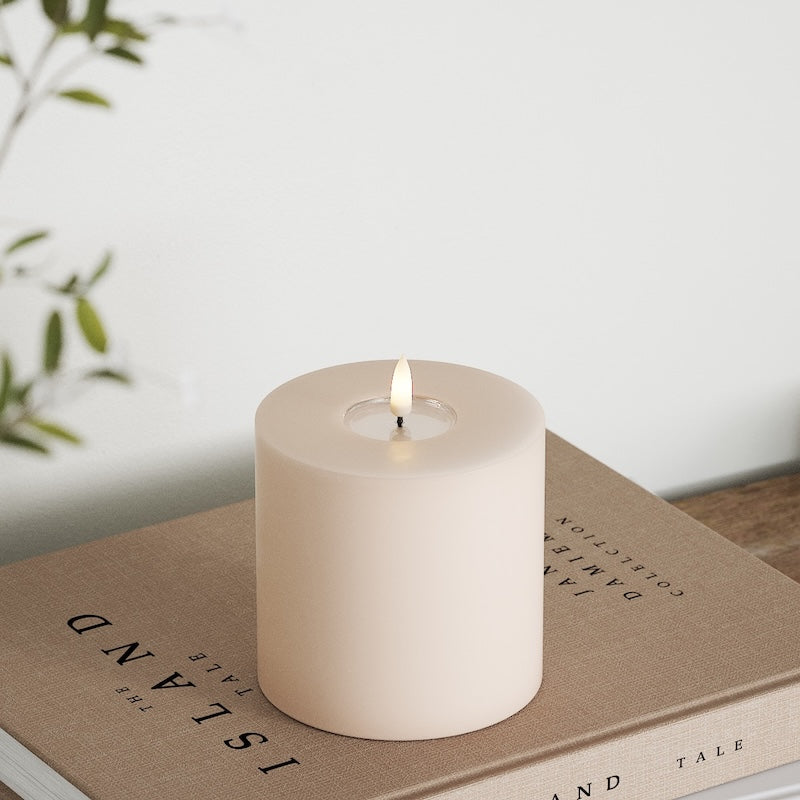 Deluxe Homeart LED Blokklys Ø 10 x 10 cm Rose