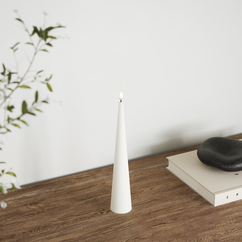 Deluxe Homeart Konusa gaisma D 5 x A 28 cm Balts