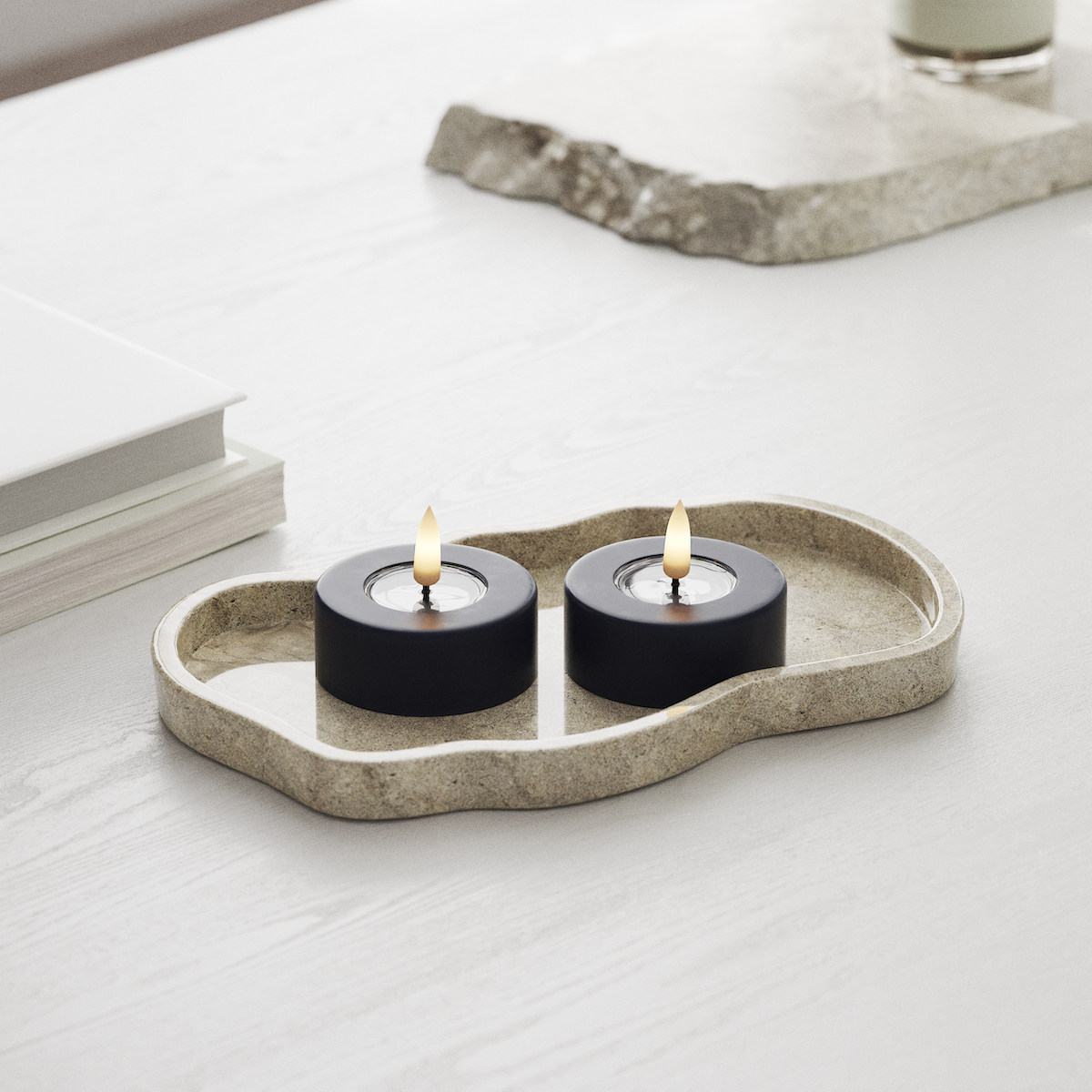 Deluxe Homeart Ρεσώ LED Jumbo 2 τεμ. Μεγάλο Βασιλικό μπλε Φωτάκι τσαγιού LED jumbo 1