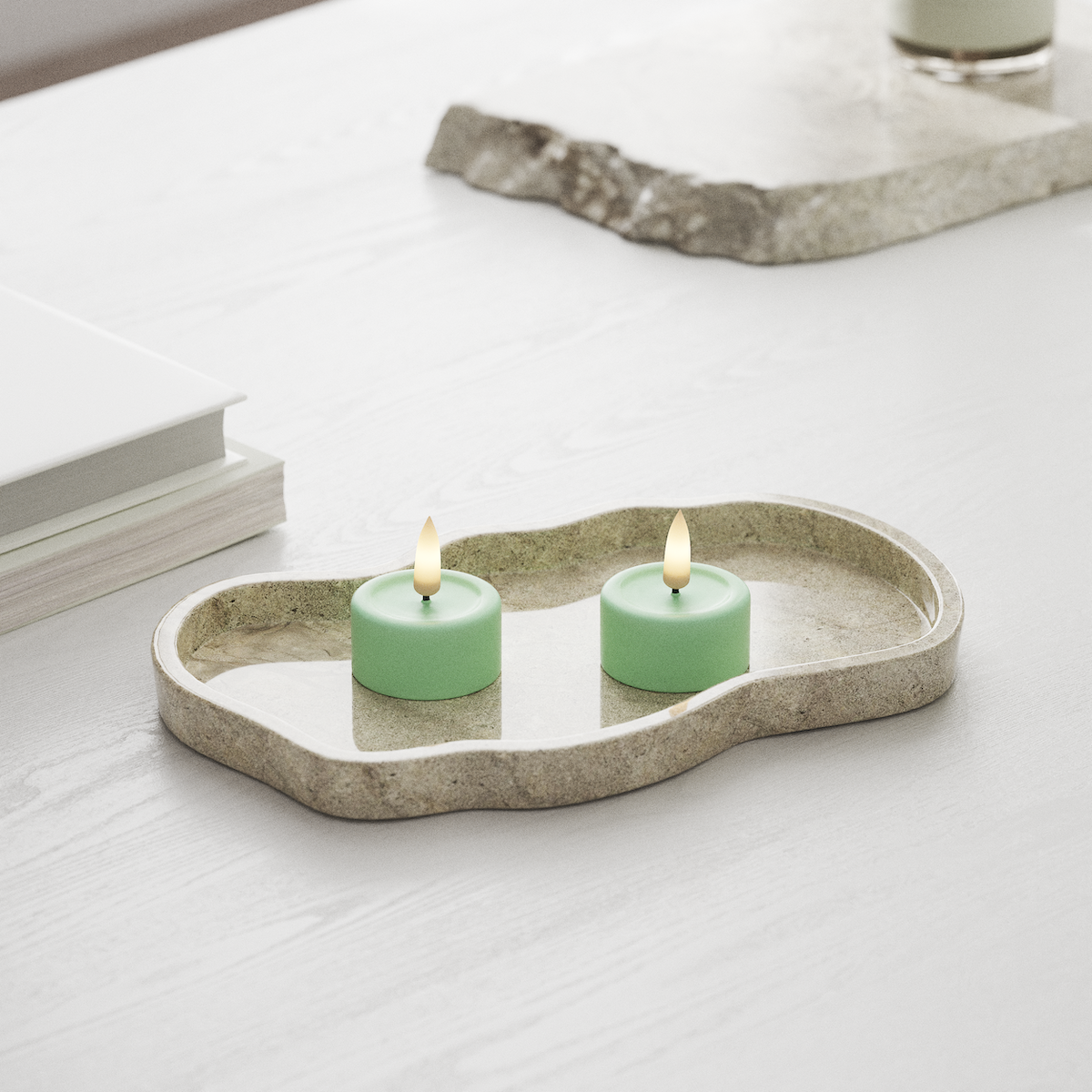 Deluxe Homeart LED Telys 2 stk. Mint LED telys 1