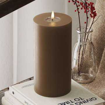 Deluxe Homeart LED bloku gaisma Ø 10 x 20 cm Karameles LED bloka gaisma 4