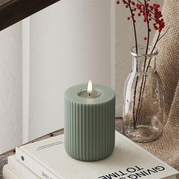 Deluxe Homeart Solid Stripe LED Block valgusti Ø 8 X 10 cm Salveiroheline LED-i kuju 4