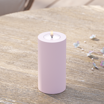 Deluxe Homeart Φωτιστικό μπλοκ LED εξωτερικού χώρου Ø 7,5 x 15 cm Ξεθωριασμένο κόκκινο Φως μπλοκ εξωτερικού φωτός LED 2