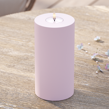 Deluxe Homeart Āra LED bloka gaisma Ø 10 x 20 cm Tumšsarkans LED āra gaismas bloka gaisma 2