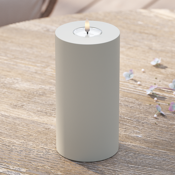 Deluxe Homeart LED externo Vela pilar Ø 10 x 20 cm Areia Luz LED para exterior Vela pilar 2