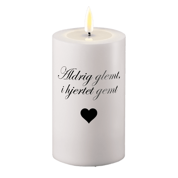 LED Gravlys Aldri glemt i hjertet skjult Deluxe Homeart 1