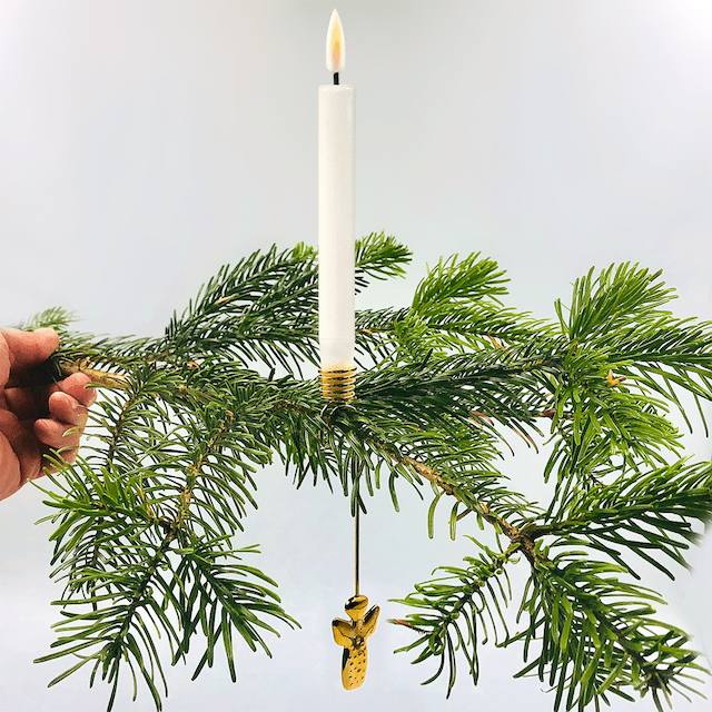 Ar sveču vasku pārklātas eglīšu sveces 6 gab Deluxe Homeart 4