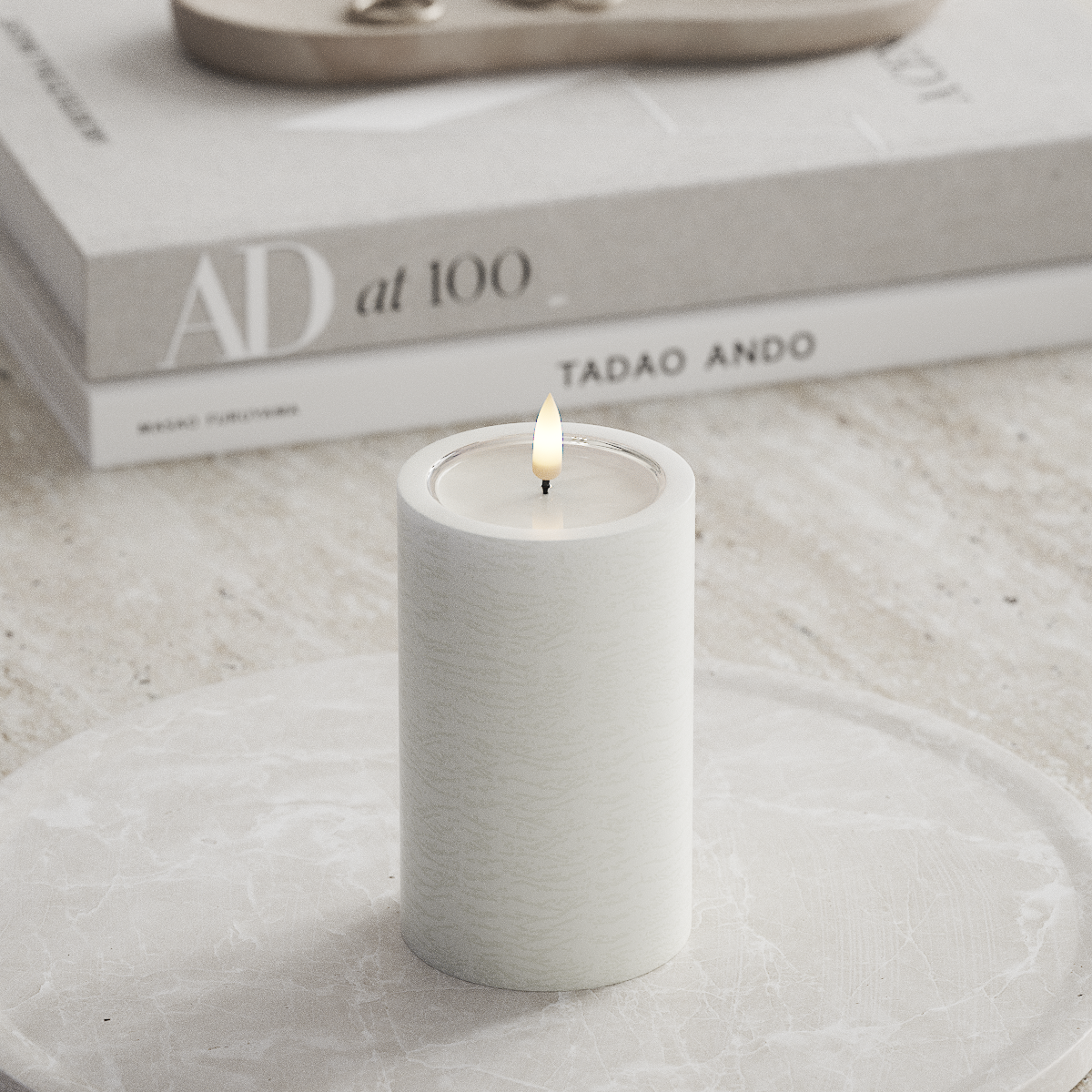 Deluxe Homeart Unique LED Blokklys D 7,5 x 12,5 cm Hvit unique blokklys 1