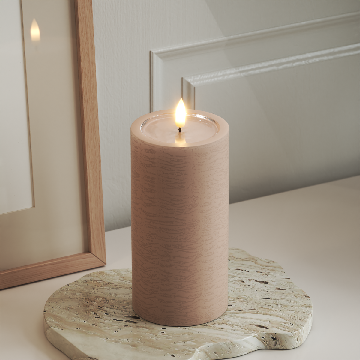 Deluxe Homeart Unique LED blokové světlo D 7,5 x 15 cm Růžová unique blokové světlo 3