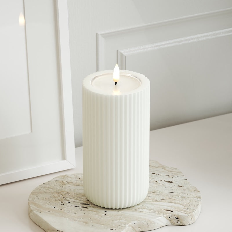Unique Candles Unique LED soonvalgusti D 8 x 15 cm Valge